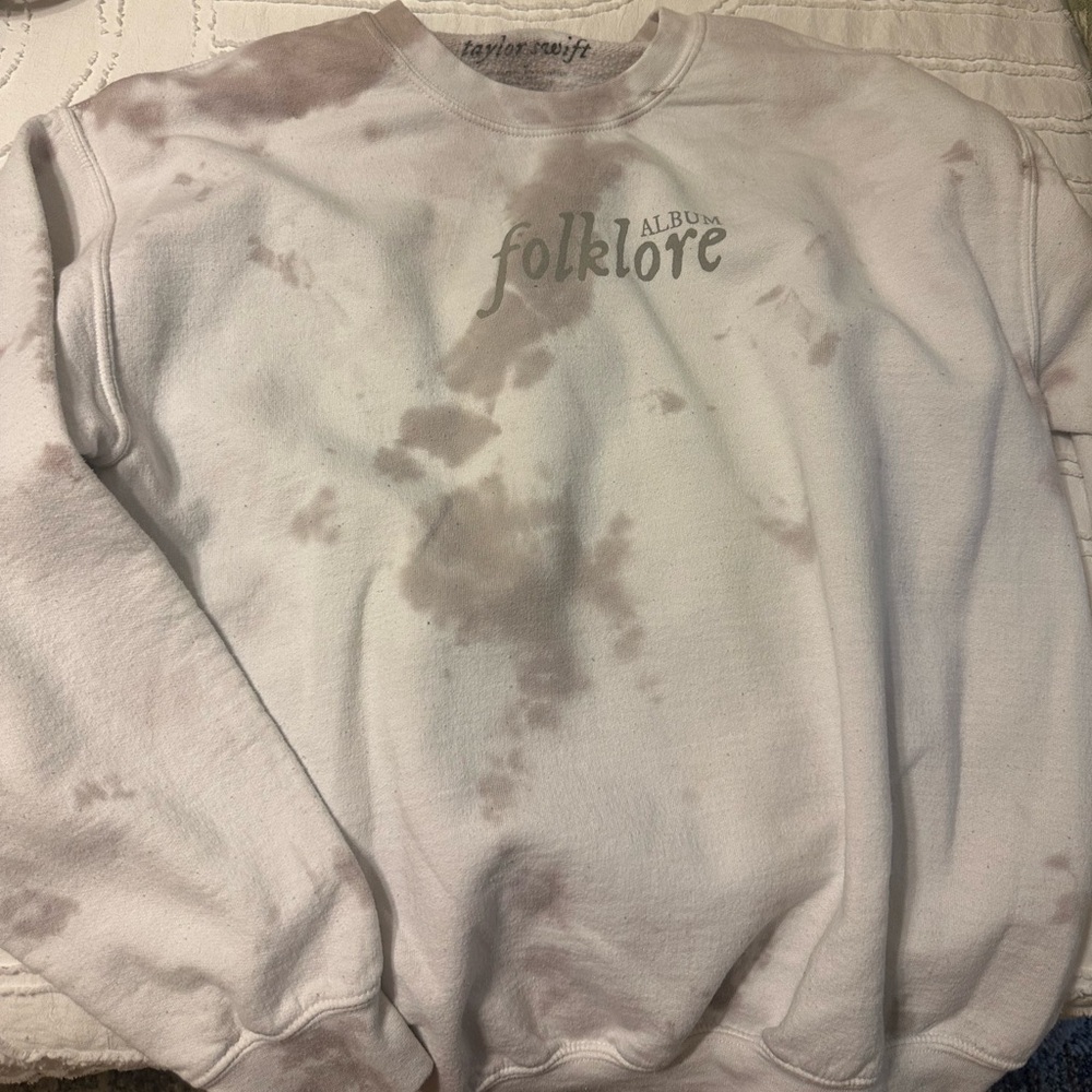 Taylor Swift Folklore Album Tie-Dye Sweater